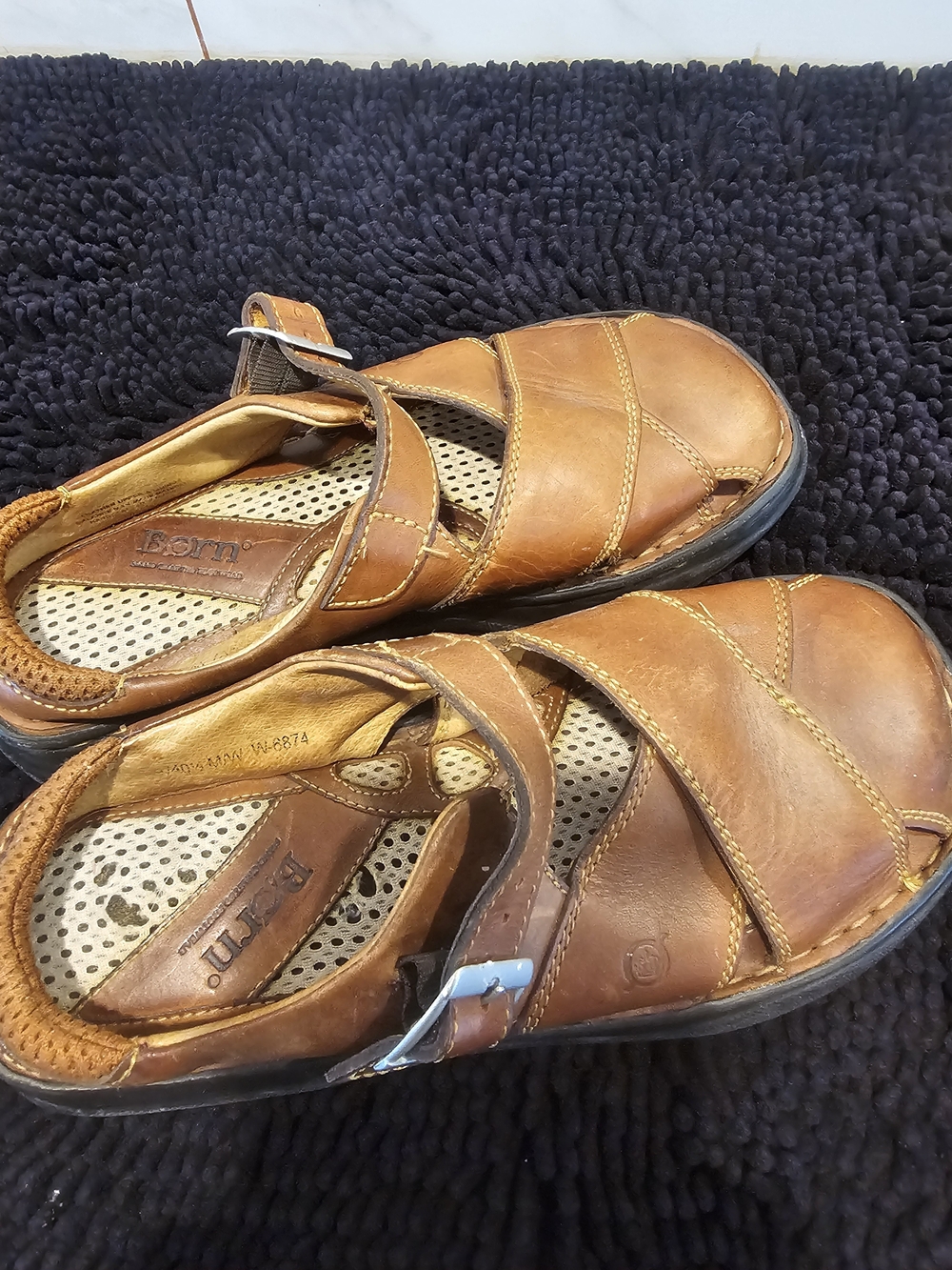 Brown Leather Women’s Casual Sandals - Picture 2 of 6